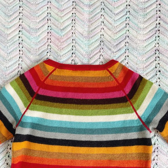 Liz Claiborne Rainbow Stripe Wool Blend Sweater (XS - S) - Picture 8 of 10
